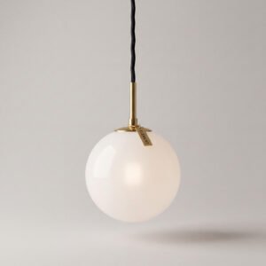 Opal Globe Pendant
